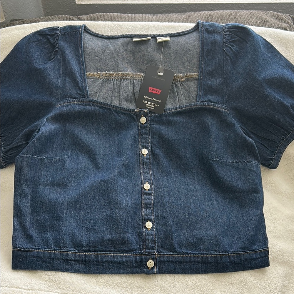 Levi's Women's Blue Denim Top
